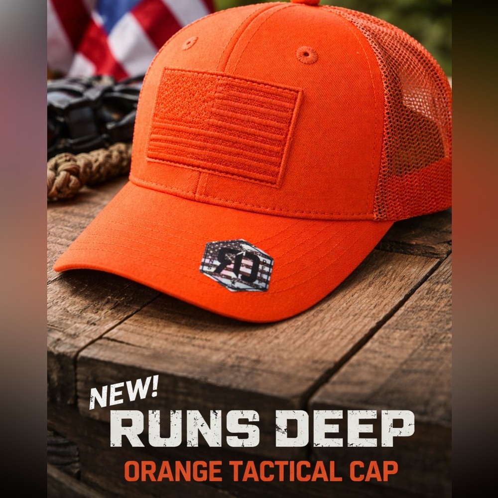 NWT American Flag Tactical Baseball Cap! By Runs Deep